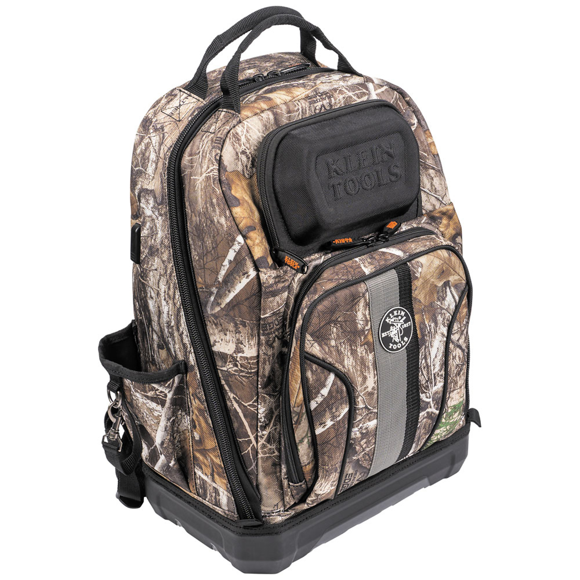 Klein Tools, Tradesman Pro XL Tool Bag Backpack, 40 Pockets, C, Color Camouflage, Pockets (qty.) 40 Material Multiple, Model# 62800BPCAMO